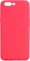 Voor OnePlus 5 Candy Color TPU Case (rood)