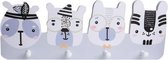 Creatieve decoratieve kapstok cartoon dier hanger gratis ponsen kapstok (grijze animais)