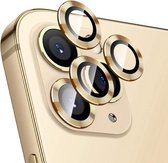 Voor iPhone 12 Pro ENKAY Hat-Prince aluminiumlegering + gehard glas cameralensdeksel volledige dekking beschermer (goud)
