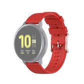 Voor Galaxy Watch Active 3 / Active 2 / Active / Galaxy Watch 3 41 mm / Galaxy Watch 42 mm 20 mm Dot textuur polsband (rood)