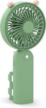 6022 Cartoon Spray Mini Ultrastille USB-student Handheld draagbare luchtbevochtiger en hydraterende ventilator (Lamb-Milk Tea Green)