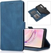 Voor Xiaomi Mi 10 Pro Retro Magnetische Sluiting Horizontale Leren Flip Case met Houder & Kaartsleuven & Fotolijst & Portemonnee (Blauw)