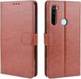 Voor Xiaomi Redmi Note 8T Retro Crazy Horse Textuur Horizontale Flip Leren Case met Houder & Kaartsleuven & Fotolijst (Bruin)