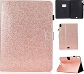 Voor iPad Pro 11 (2018) Vernis Glitter Poeder Horizontale Flip Leren Case met Houder & Kaartsleuf (Rose Goud)