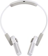 USB Leafless Hanging Neck Lazy Sports Silent Fan (wit)