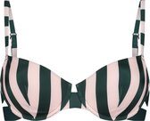 Hunkemöller Badmode Dames Voorgevormde beugel bikinitop Santa Rosa  - Groen - maat C85