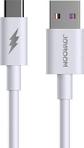 JOYROOM S-1050M7 5A USB naar USB-C / Type-C supersnelle oplaadgegevenskabel, kabellengte: 1m (wit)