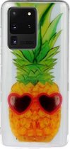 Voor Galaxy S20 Ultra transparant TPU beschermhoes voor mobiele telefoon (ananas)