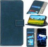 Voor HTC Desire 21 Pro 5G Crocodile Texture Horizontale Flip Leather Case met houder & kaartsleuven & portemonnee (donkergroen)