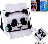 3D Gekleurde Tekening Horizontale Flip Leren Case met Houder & Kaartsleuf & Portemonnee Voor Huawei MediaPad M6 10.8 (Panda)