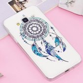 Voor Galaxy J3 (2016) / J310 Noctilucent IMD Feather Dream Catcher Pattern Soft TPU Case Protector Cover