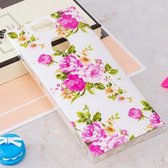 Voor Sony Xperia XA2 Noctilucent Rose Flower Pattern TPU Soft Case beschermhoes