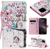 Voor iPhone 11 Pro Max 3D Geschilderd Patroon Horizontale Leren Flip Case, met Portemonnee & Houder & Kaartsleuven & Lanyard (Girl Under The Tree)