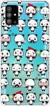 Voor Galaxy S20 + Lucency Painted TPU beschermhoes (Mini Panda)