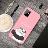 Voor Galaxy A81 & Note 10 Lite Cartoon dier patroon schokbestendig TPU beschermhoes (roze panda)