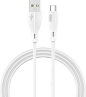 JOYROOM S-M405 2,4 A USB-C / Type-C naar USB-oplaadkabel PVC-gegevenskabel, lengte: 1 m (wit)