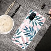 Voor OnePlus 8T schokbestendig geverfd transparant TPU beschermhoes (INS groen gras)