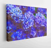 Beautiful flower in the garden image of original watercolor painting on canvas - Modern Art Canvas - Horizontal - 1472688245 - 50*40 Horizontal