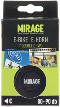 fietshoorn T-002 80/90dB 6,5 cm ABS/PC zwart 2-delig