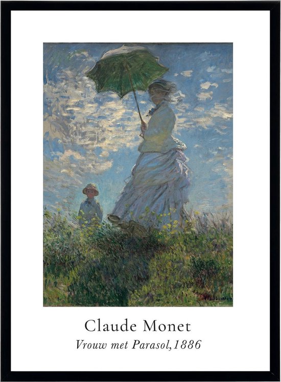 Affiche Monet - Femme au parasol - Art In Passe Partout - Reproduction  d'art | bol.com
