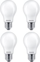4 stuks Philips led lamp E27 8.5W 2700K Mat Niet dimbaar