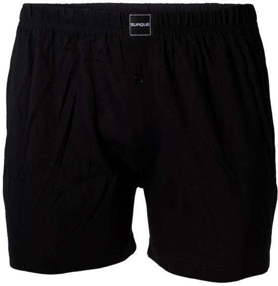 Suaque/Ginosanti wijde heren boxershort - Katoen - Losse heren boxershort 100% katoen - Zwart / M