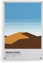 Walljar - Mojave Dessert United States - Muurdecoratie - Plexiglas schilderij
