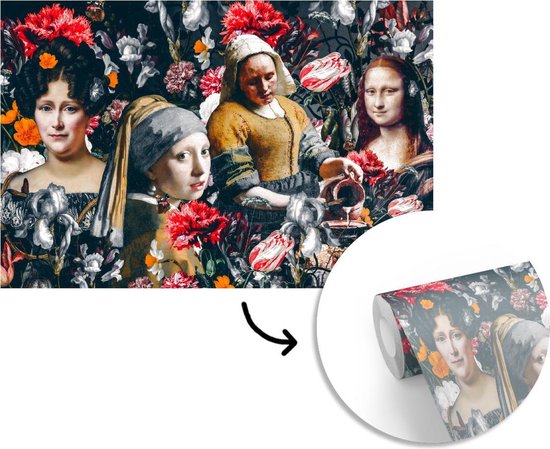 Papier peint - Papier peint photo - Collage - Maîtres anciens - Fleurs - Largeur 360 cm x Hauteur 240 cm