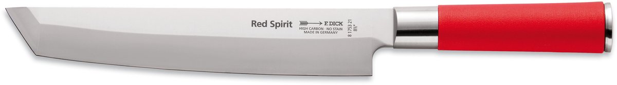 DICK universeel mes Tanto Red Spirit | Professioneel mes van 21 cm van roestvrij staal | Keukenmes Made in Germany