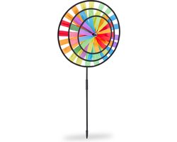 windmolen tuinsteker - voor kinderen - 73,5 cm - windspinner