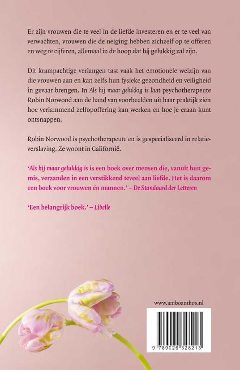 Als hij maar gelukkig is - back cover