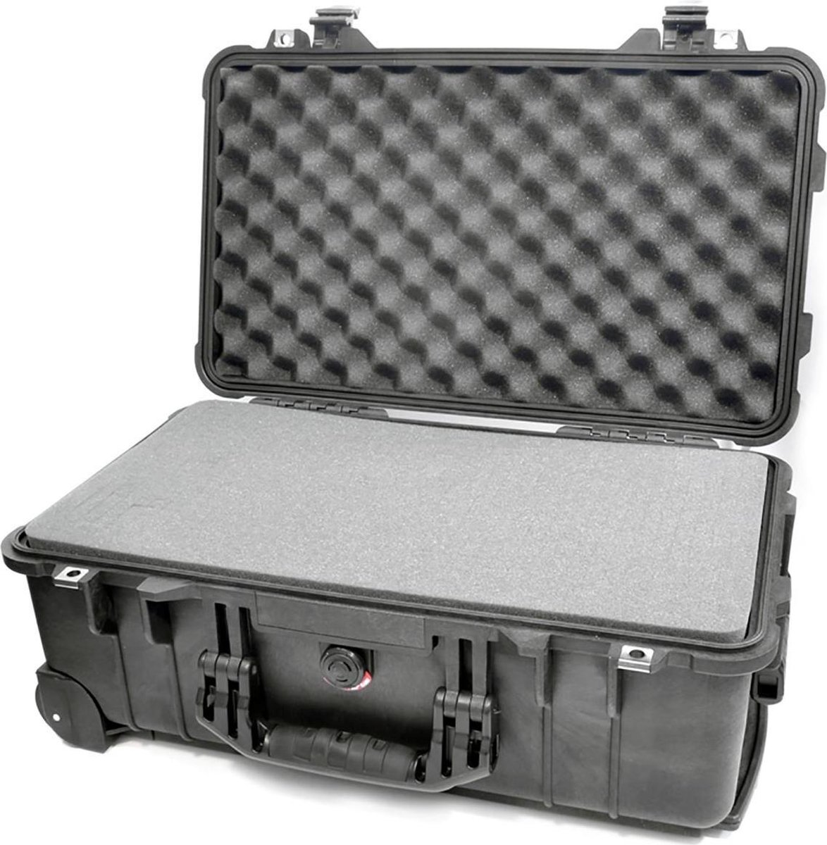 Peli 1510 Waterdichte Camerakoffer Zwart Flightcase Cameratrolley met Foam Interieur