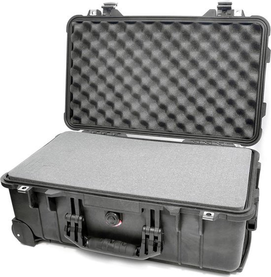 Pelicase Peli 1510 Protector Case Zwart Trolley met plukschuim