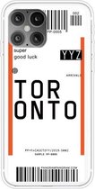 Voor iPhone 12 mini Boarding Pass Series TPU telefoon beschermhoes (Toronto)