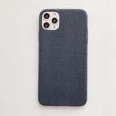 Voor iPhone 11 Pro Fabric Style TPU Protective Shell (Deep Blue)