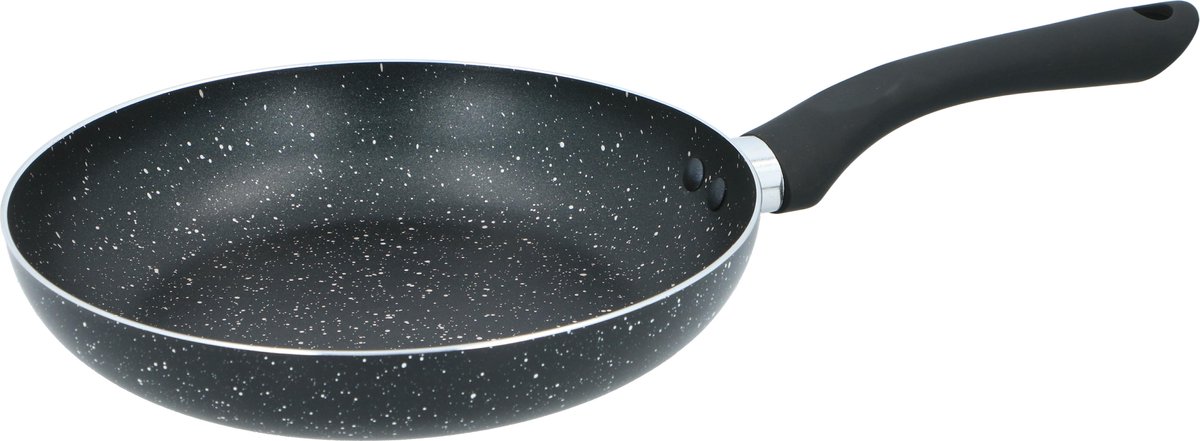 Alpina koekenpan - 24 cm, zwarte marmer coating
