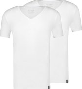 RJ Bodywear - Hommes - Lot de 2 t- Shirts Good Life Col en V profond - Wit