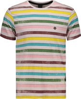 Twinlife T-shirt Tee Crew Stripe Print Tw11512 Blanc De Blanc 109 Mannen Maat - 3XL
