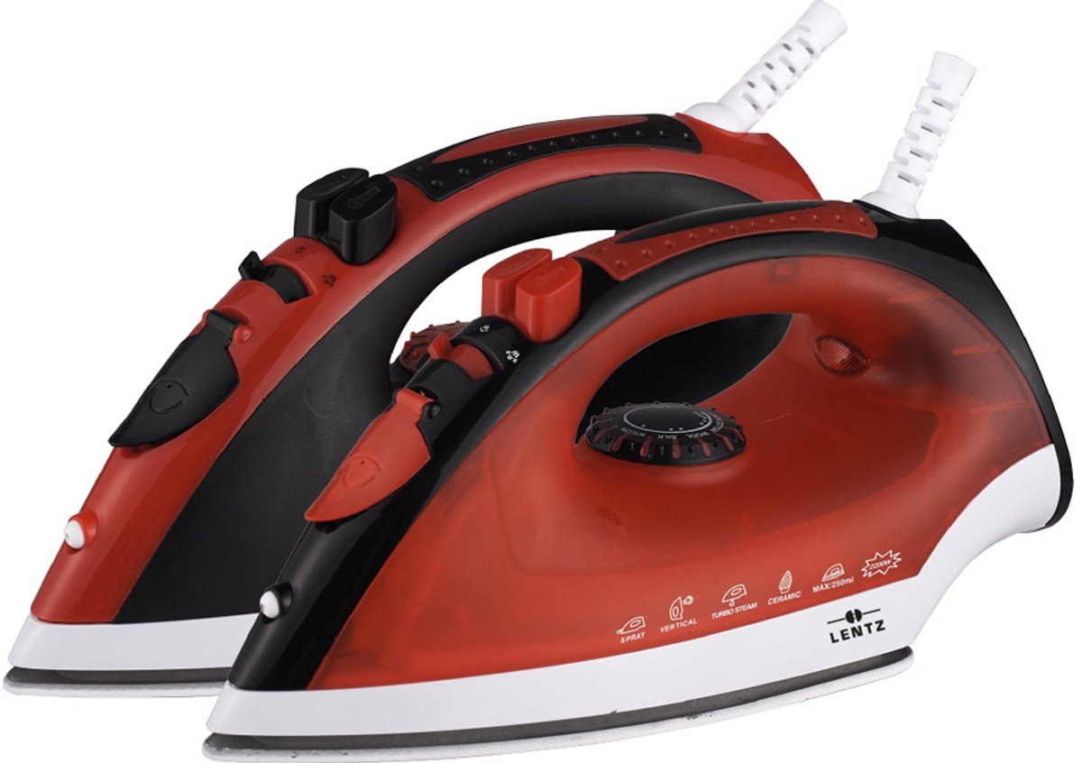 Lentz 20532 - Strijkijzer - Rood - 2300 Watt