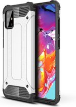 Armor Hybrid Back Cover - Samsung Galaxy A51 Hoesje - Grijs