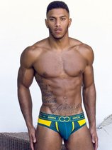 2EROS Kratos Brief Underwear Golden Forest Groen - MAAT XL - Heren Ondergoed - Slip voor Man - Mannen Slip