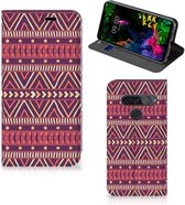 LG G8s Thinq Hoesje met Magneet Aztec Purple