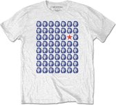 Che Guevara - Heads Heren T-shirt - L - Wit