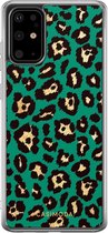 Samsung S20 Plus hoesje siliconen - Luipaard groen | Samsung Galaxy S20 Plus case | multi | TPU backcover transparant