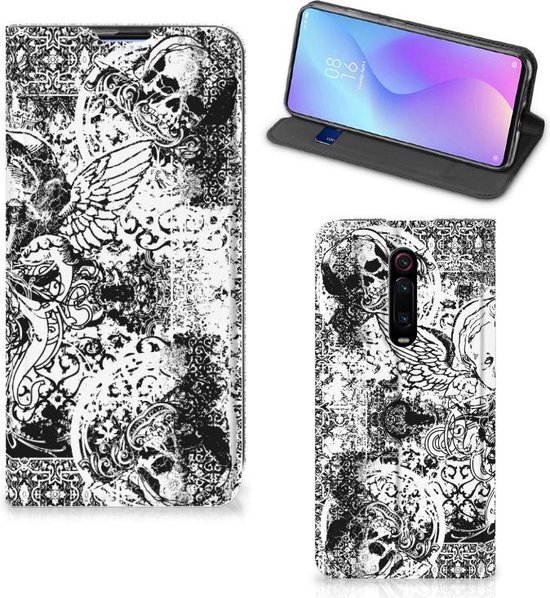 Mobiel BookCase Xiaomi Mi 9T Pro Skulls Angel