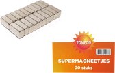 Tonzon supermagneetjes - magneeten voor radiatorfolie 20 stuks
