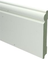Sfeerplinten - MDF Barok Plint - 150x18mm - Wit Voorgelakt RAL 9010 - 5 stuks - Lengte 2.4m - Voordelige Hoge Plinten - Eenvoudige installatie met montagekit of spijkers - Woodstep