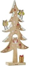 Kerstfiguren - Uil Bruin - L11xb4xh23cm