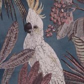 Woonaccessoires - Behang Petrol Tropic Birds - L1005xb53xd8cm