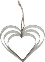 Figuren - Metal Heart 10cm 3pc Zinc